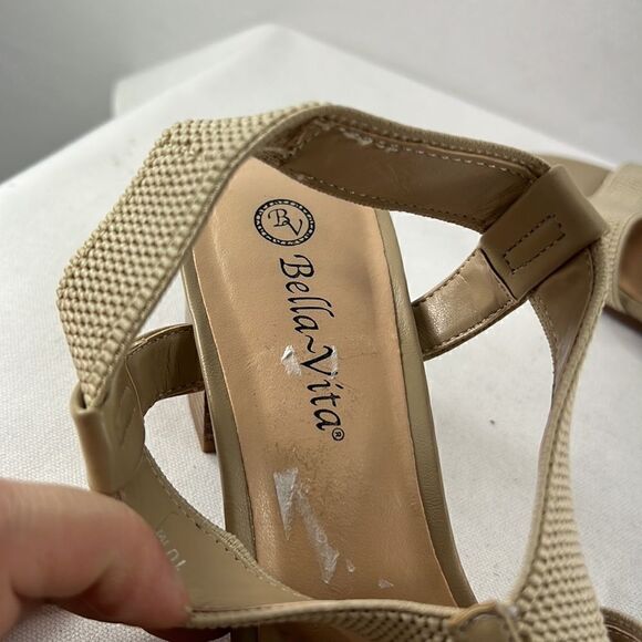 Bella Vita Jodi Stretch Sandals Natural size 10 M - Picture 5 of 8